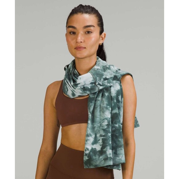Lululemon Wrap Customizable Nulu Snap Scarf Women Spruce Green One Size NWT - Picture 8 of 9